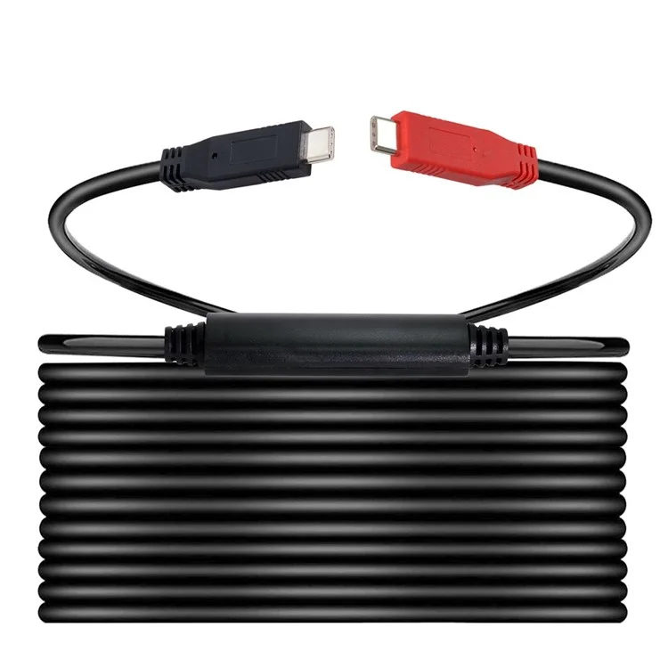 UC-044-BK 8m Tipo-c Cable USB-C Macho a USB-C Male Adaptador de Cable 5Gbps Gen1 Repetidor de Chipset Convertidor de Transferencia de Vía Única Para Cámara Industrial, pc Portátiles, Disco