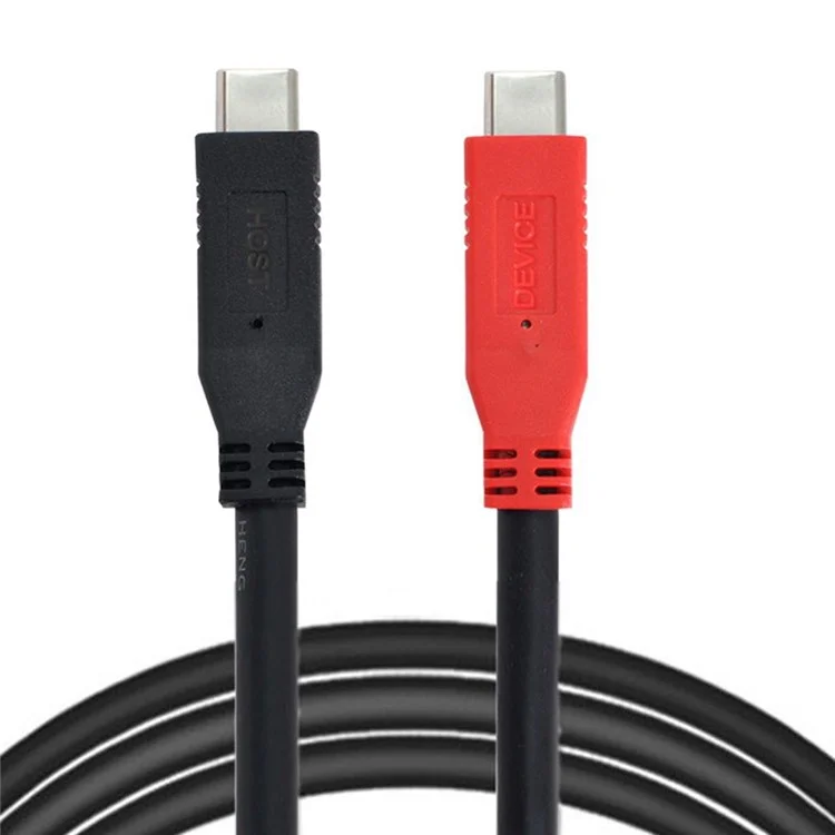 UC-044-BK 8m Type-C Cable USB-C Male to USB-C Male Cable Adapter 5Gbps Gen1 Chipset Repeater Data Cable Single-Way Transfer Converter for Industrial Camera, Laptop PC, Disk