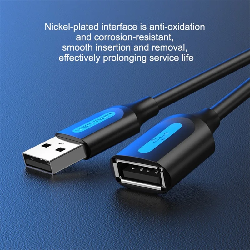 VENTION CBIBH Seria CBI 2 m Kabel rozszerzający USB 2.0 męsko-żeński 480 Mbps Kabel danych