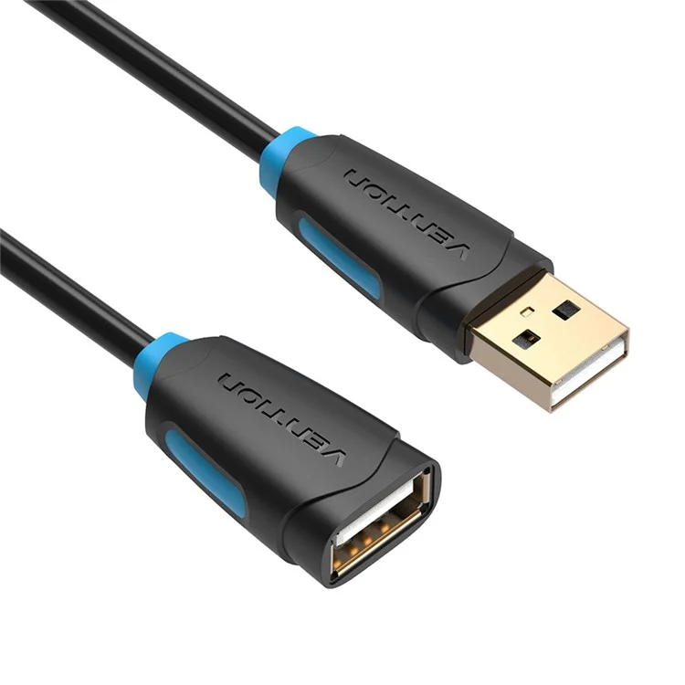VENTION CBCBH 2m 480Mbps Data Cable for Xbox One PC Smart TV USB 2.0 Extension Cable, Black