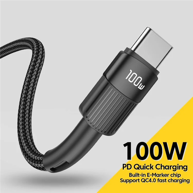 ESSAGER 3m Cell Phone Cable USB C High-speed 100W 5A PD Charging 480Mbps Fast Data Transmission Line