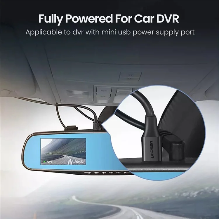 UGREEN 10386 3m USB-A to 5Pin Mini-USB Fast Data Transmission Cord Charging Cable for Car DVR / Digital Camera / Hard Drive