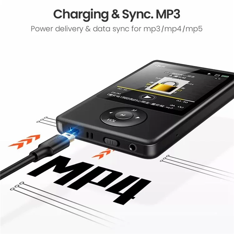 UGREEN 10386 3m USB-A to 5Pin Mini-USB Fast Data Transmission Cord Charging Cable for Car DVR / Digital Camera / Hard Drive