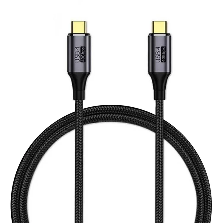 Cavo USB 4.0 da 1m da Tipo C a Tipo C 40Gbps 8K@60Hz PD 100W Ricarica Rapida Cavo Dati Compatibile con Thunderbolt 3/4