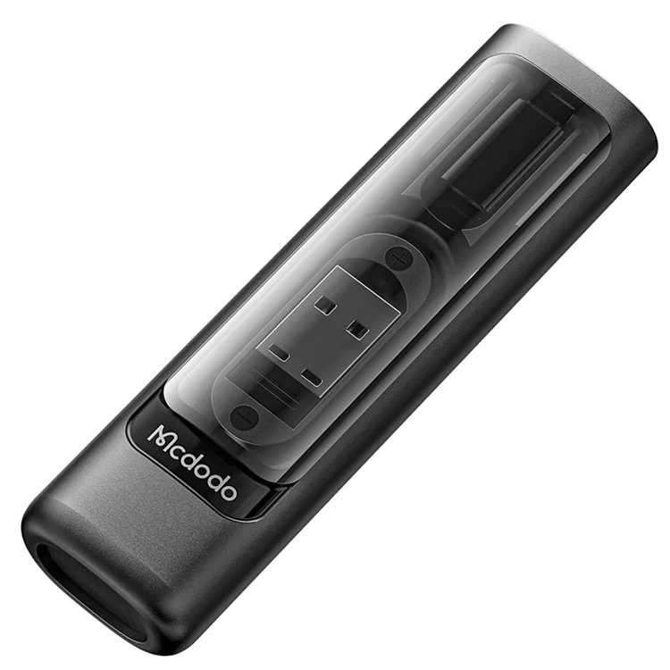 MCDODO WF-1720 Nano Series Multifunctional Fast Charging Data Cable Storage Box Set mit Adapter, Auswurfstift, Kartensteckplatz für Huawei, Xiaomi, Samsung - Schwarz