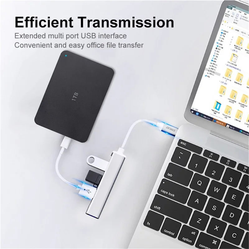 ENKAY HAT PRINCE ENK-AT114 Multi-Port Hub Adapter 4 in 1 USB3.0 Extender USB Docking Station with USB3.0 + 3 USB2.0