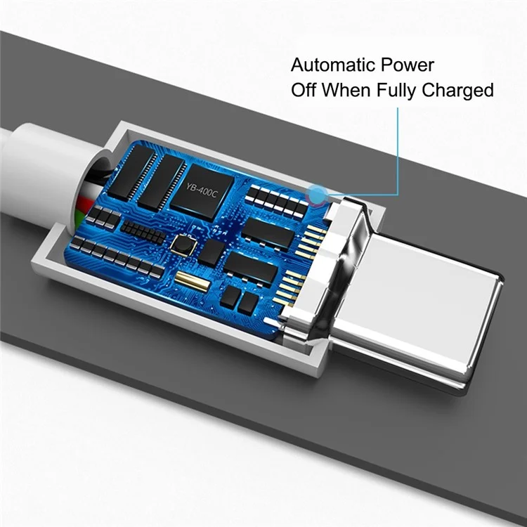 YOOBAO YB-401C per iPhone Serie 15 1,2 m 5A Alta corrente Cavo di ricarica rapida Dati USB-A a Type-C Filo rotondo TPE