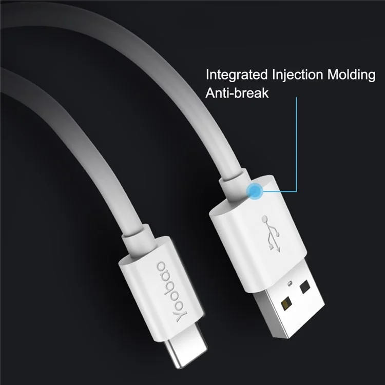 YOOBAO YB-401C per iPhone Serie 15 1,2 m 5A Alta corrente Cavo di ricarica rapida Dati USB-A a Type-C Filo rotondo TPE