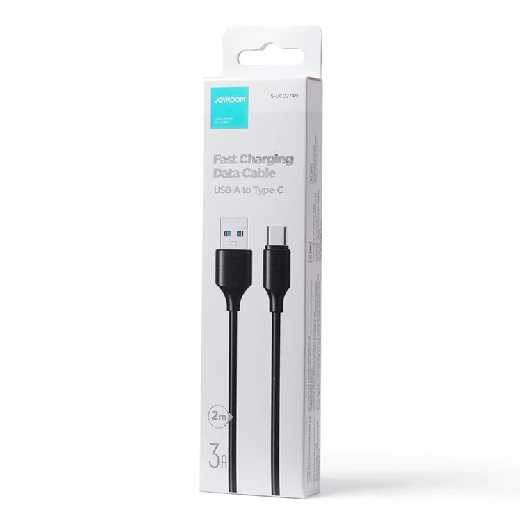 JOYROOM S-UC027A92 2m Premium Series для iPhone 16-15 Series USB-A в Type-C 3A Кабель для быстрой зарядки с поддержкой передачи данных - черный