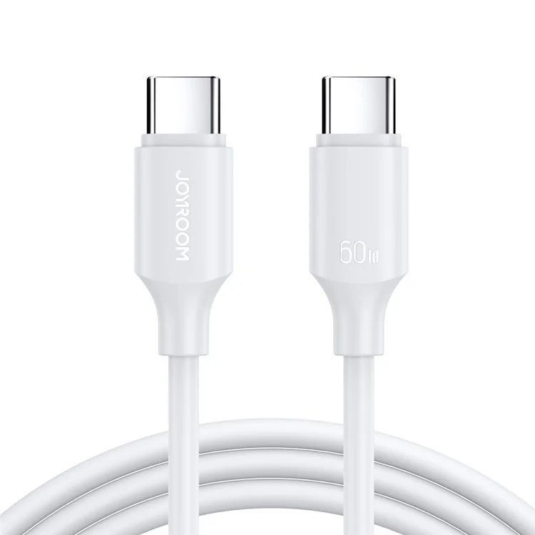 JOYROOM S-CC060A9 1m Premium Series for iPhone 16-15 Series Type-C to Type-C Data Cable PD 60W Fast Charging Cord - White