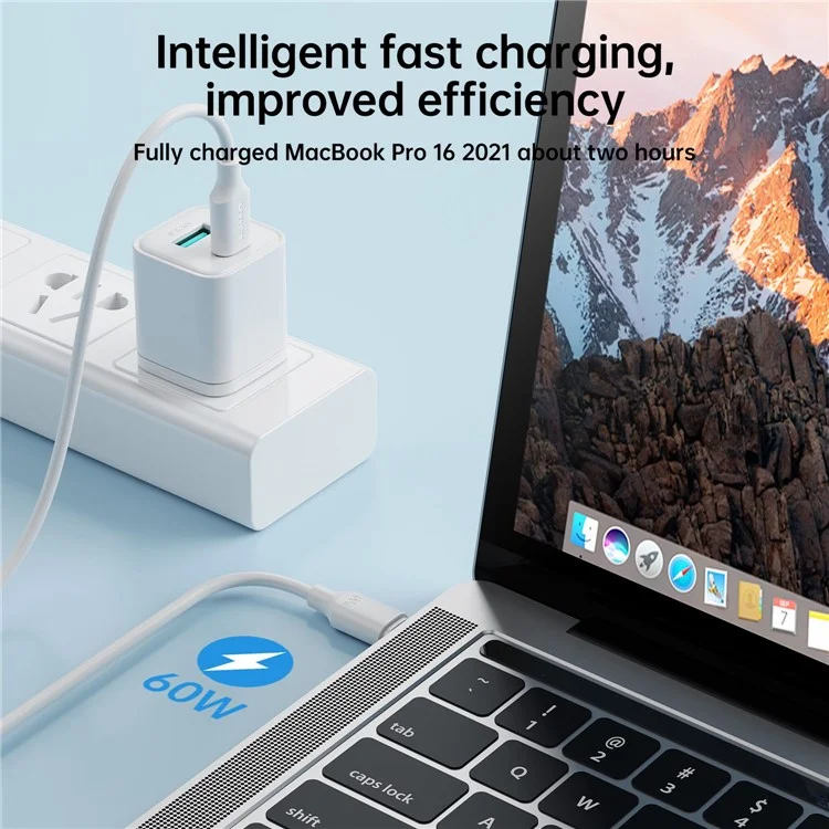 JOYROOM S-CC060A9 1m Premium Series for iPhone 16-15 Series Type-C to Type-C Data Cable PD 60W Fast Charging Cord - White