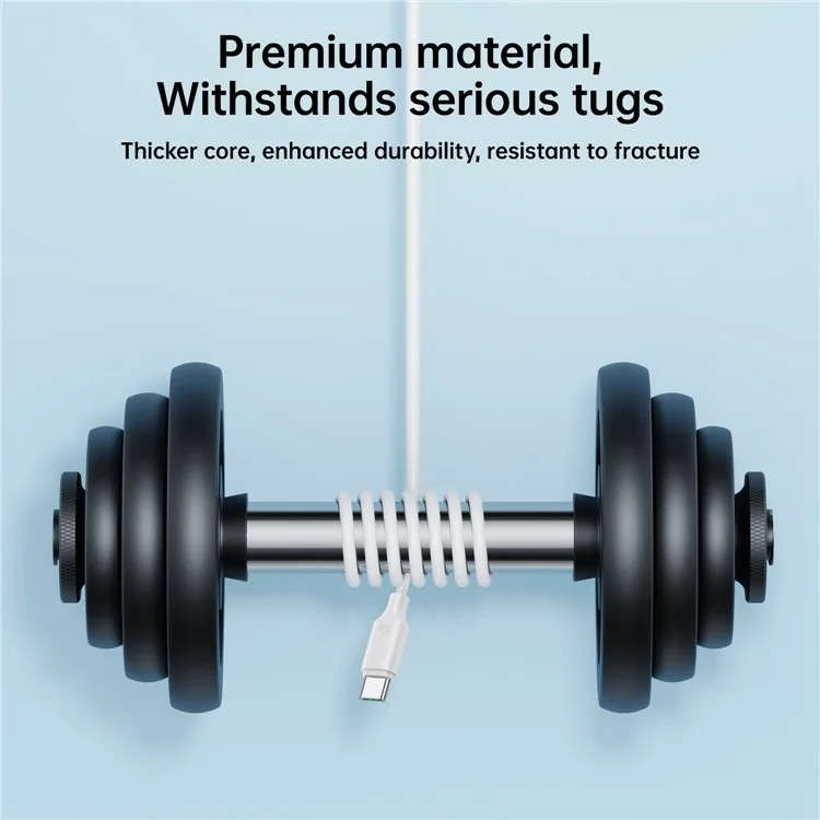 JOYROOM S-CC060A9 1m Premium Series for iPhone 16-15 Series Type-C to Type-C Data Cable PD 60W Fast Charging Cord - White