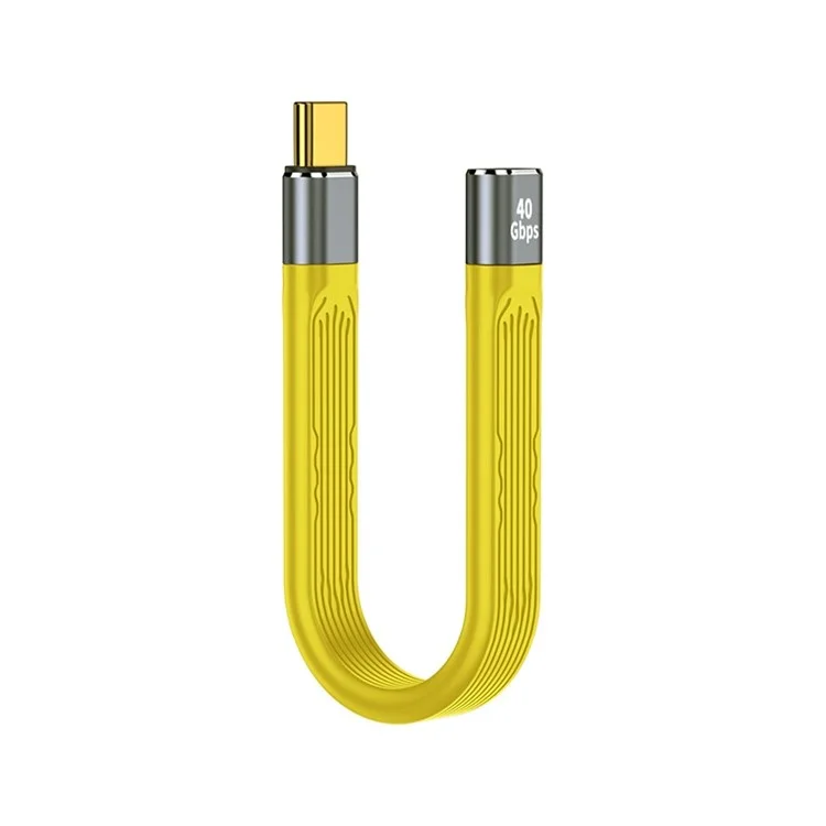 40gbit / s Typ-c Weiblich Bis Männlich PD 100W Schnell Lade FPC Soft Data Cable, Kabellänge: 13,8 cm