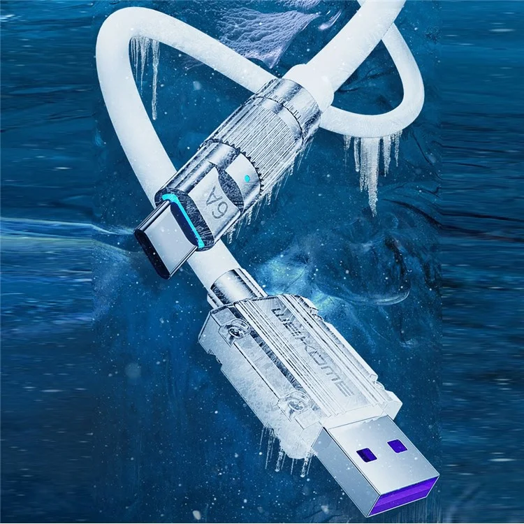 WEKOME Wingle Series for iPhone 15 Series 1m Type-C to Type-C 100W Super Fast Charging Cord Data Cable - Orange