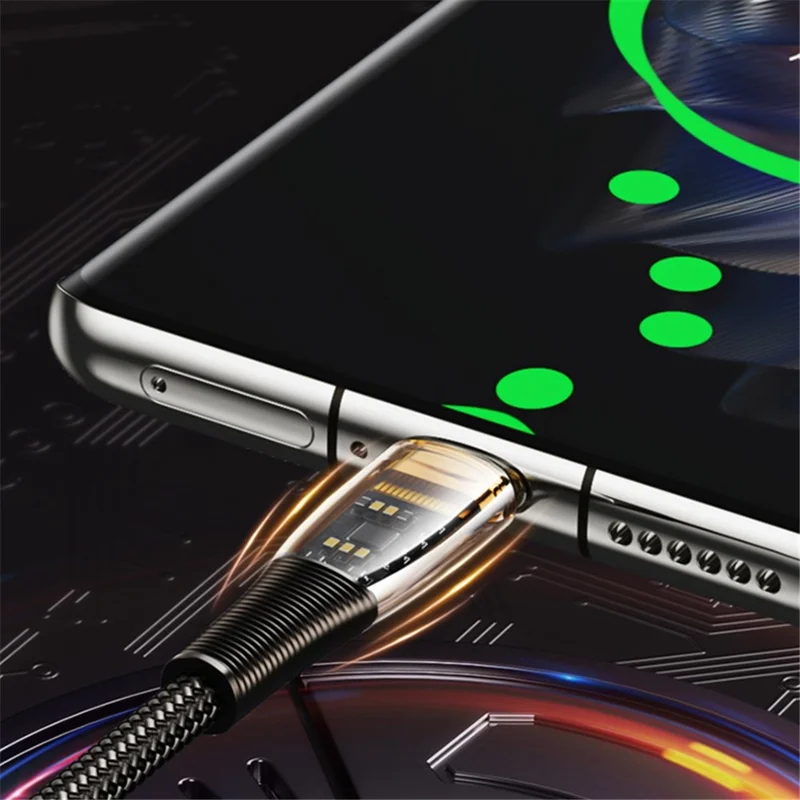 REMAX Série Explore para iPhone 15 Série Cyberpunk Cabo de Carregamento Rápido PD 100W Tipo-C para Tipo-C Cabo de Transmissão de Dados - Branco