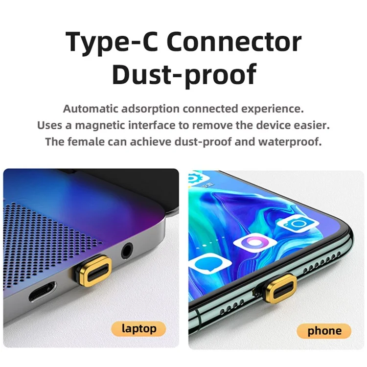 Connettore magnetico USB-C a 90 gradi UC-034-LP Cavo USB4 da 20 Gbps 100 W per ricarica e video 8K / 5K