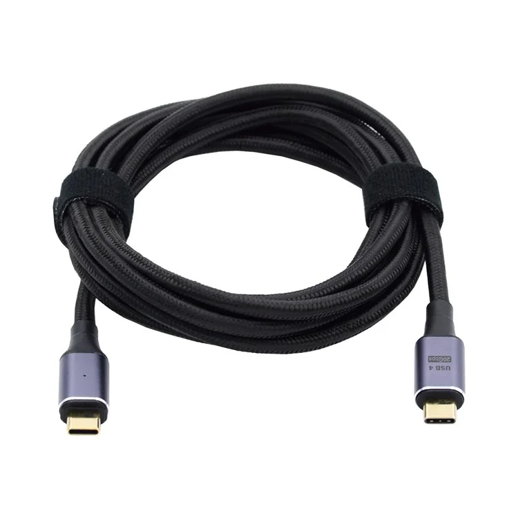 UC-034-BK Conector Magnético USB4 Macho para Macho Cabo USB-C 20Gbps 100W Cabo de Carregamento 8K / 5K Cabo de Vídeo