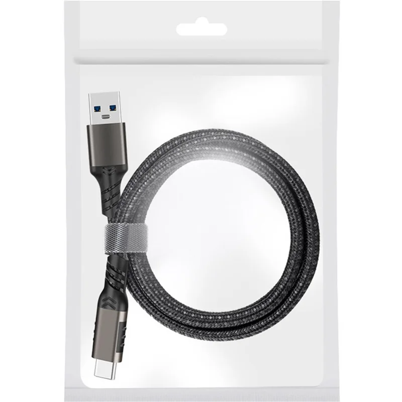 For iPhone 15 Series 0.5m USB 3.2 10Gbps Cable USB to Type-C Cord SSD Hard Drive Connection Wire 3A 60W QC 3.0 Fast Charging