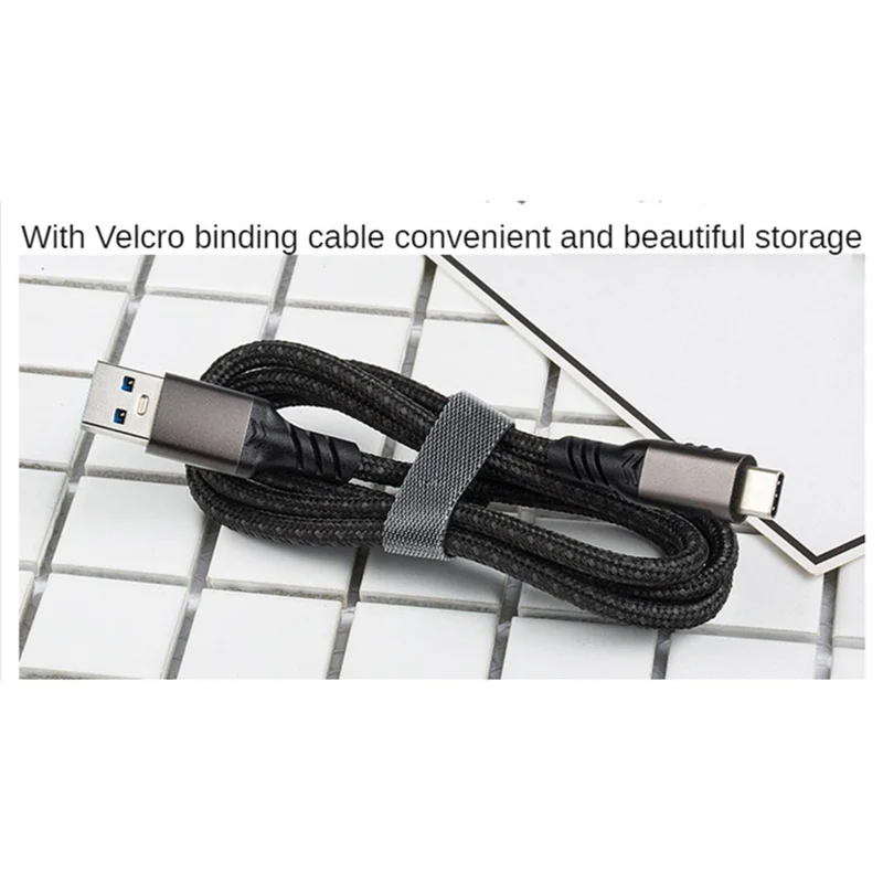 For iPhone 15 Series 1m High Speed 10Gbps Cable USB 3.2 USB to Type-C Cord SSD Hard Drive Connection Wire 3A 60W QC 3.0 Fast charging