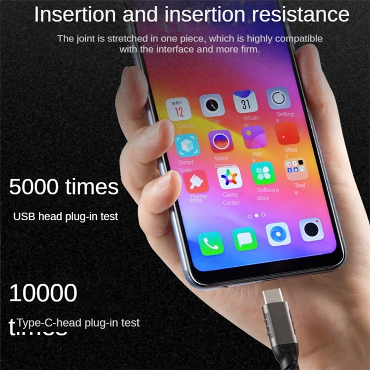For iPhone 15 Series 1.5m QC 3.0 Fast Charging 3A 60W Cable USB 3.2 10Gbps USB to Type-C Cord SSD Hard Drive Connection Wire