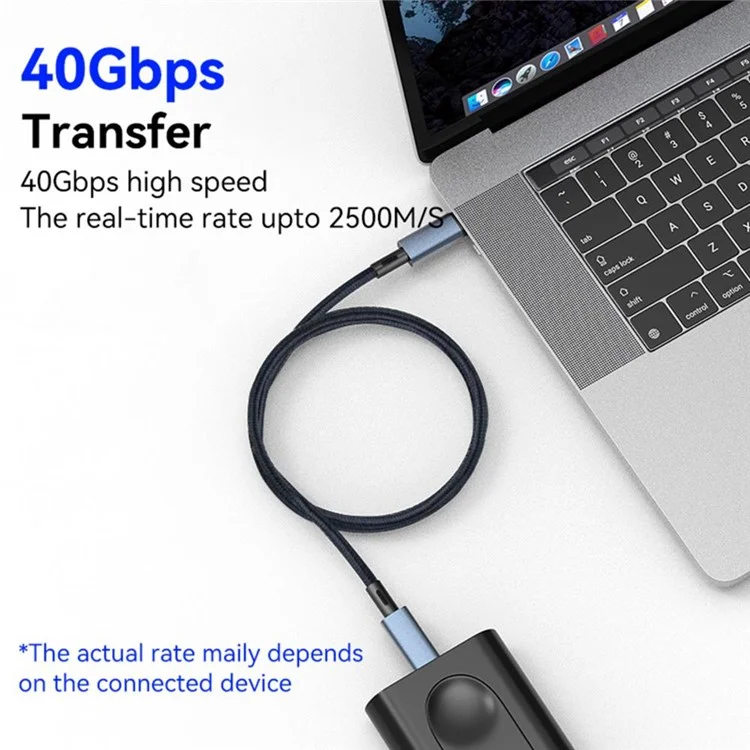 USB4.0 Typ-c zu Typ-c-kabel 40gbit / s 8K / 60 hz 240W Schnelles Ladekabel Für PS5 / Nintendo Switch / Samsung Galaxy S22 / Macbook Pro