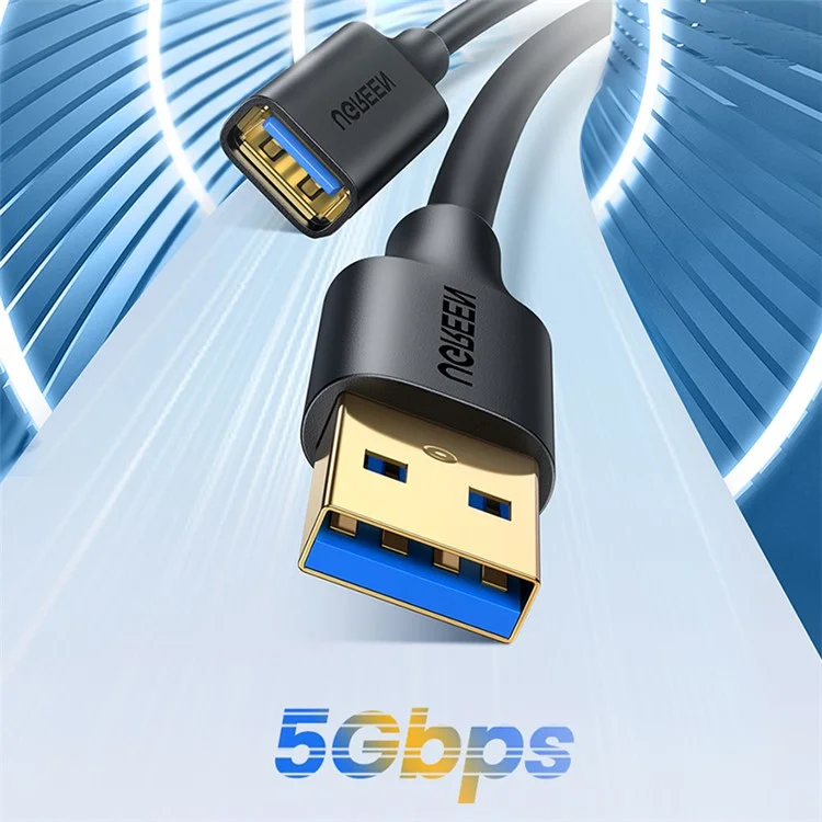 Ugreen 90722 5m 5Gbps Cabo de Extensão USB 3.0 de Alta Velocidade Para PS4 / Xbox / Unidade Flash USB / Impressora