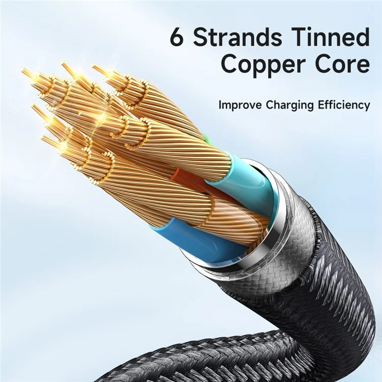 MCDODO CA-3330 MDD for iPhone 15 Series 1.2m 3-in-1 100W Transparent Fast Charging Cable Lightning+Micro USB+Type-C Data Cord - Black