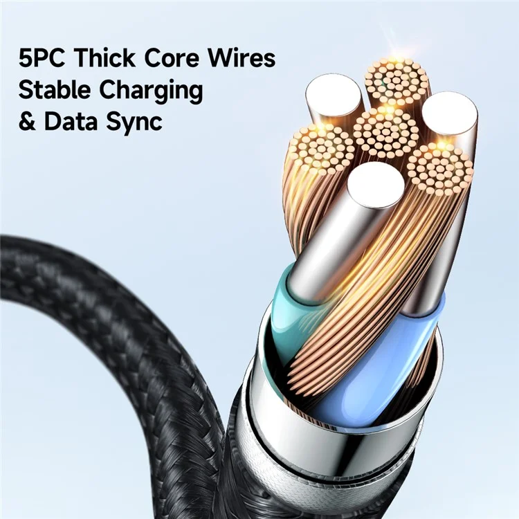 MCDODO Prism Series CA-3130 MDD 1m 60W Type-C to Type-C Data Cable PD Fast Charging Cord - Black