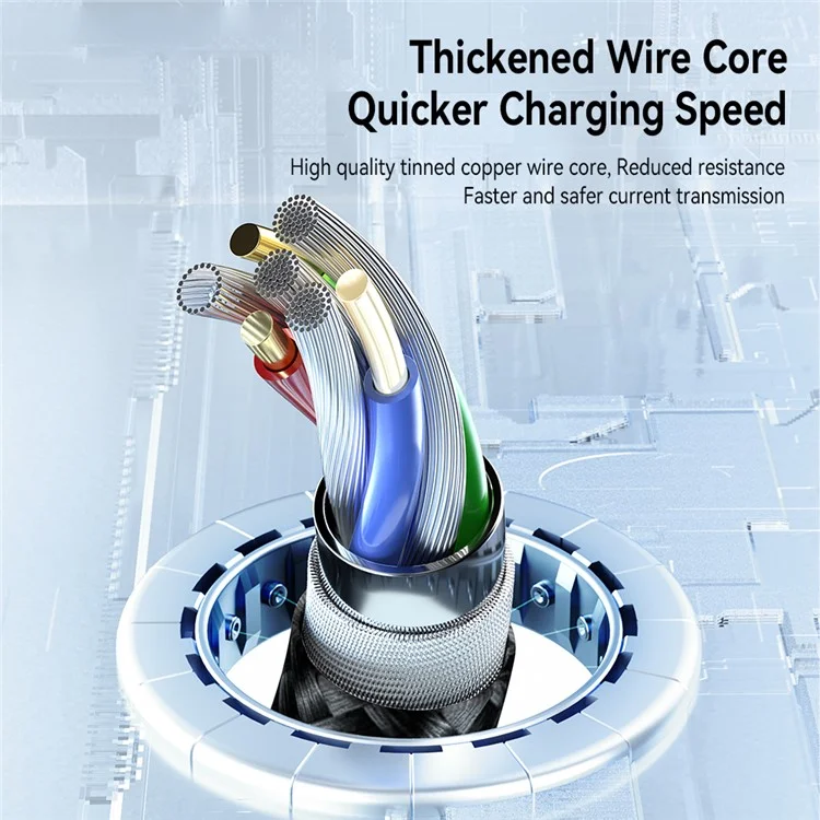 ESSAGER 1,2m Cavo di Ricarica 3-in-1 3A USB a Ip, Micro USB, Type-C, per iPhone, iPad Cavo Dati