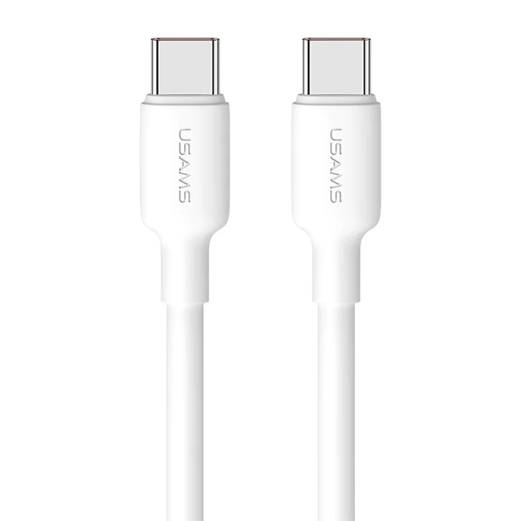 USAMS US-SJ613 U84 for iPhone 15 Series 1m Type-C To Type-C Data Cord PD 100W Type-C Fast Charging Cable for Cell Phone