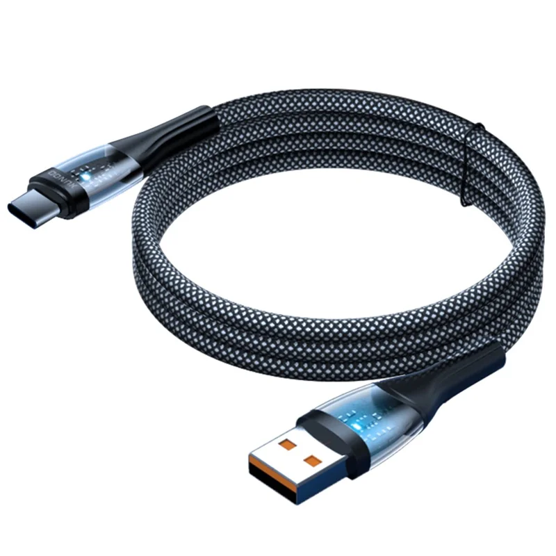 XUNDD XDDC-020 pour iPhone 15 Série 1.2m Type-C 60W Câble de charge rapide et de données tressé en clair