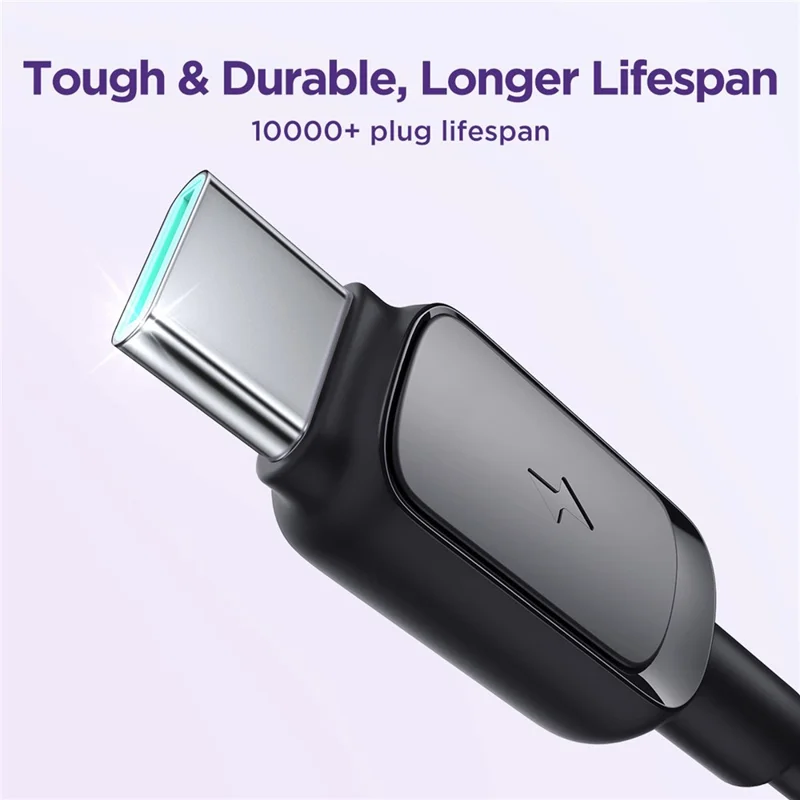 Cabo de Dados JOYROOM S-AC027A14, Série Multicor para iPhone 16-15, 1,2 m, 3 A, USB-A para Tipo-C, Cabo de Carregamento Rápido em TPE - Preto