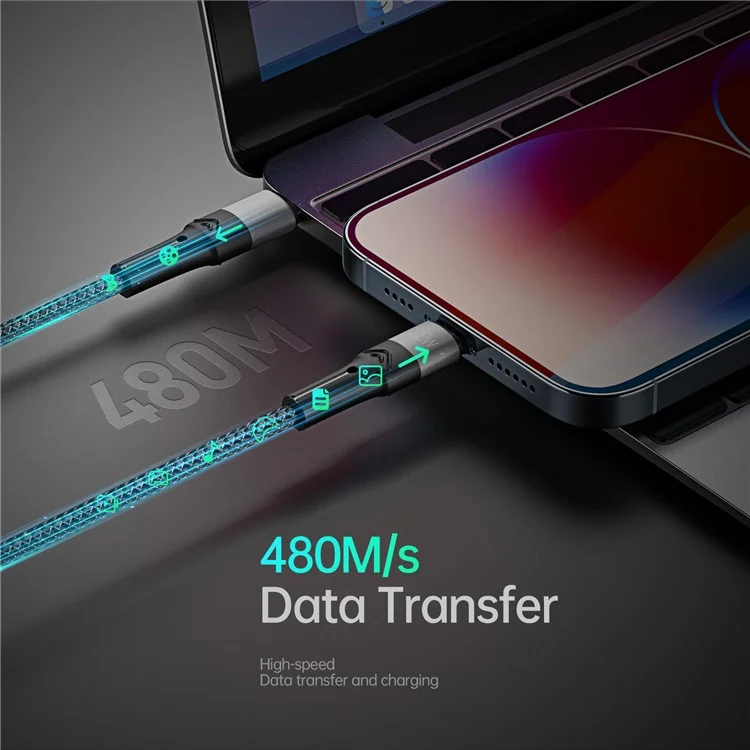 DUZZONA A4 for iPhone 16-15 Series 100W 3-in-1 5A Fast Charging Cable USB-C to USB-C+Lightning+Micro USB Cord (CE / FCC / UKCA / ROHS Certificate)