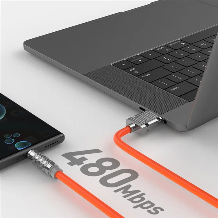 1m Rotating Magnetic Fast Charging Cable 3-in-1 PD 100W Charger Data Transfer Cord for iPhone / USB / Type-C (NO CE Certificated) - Black