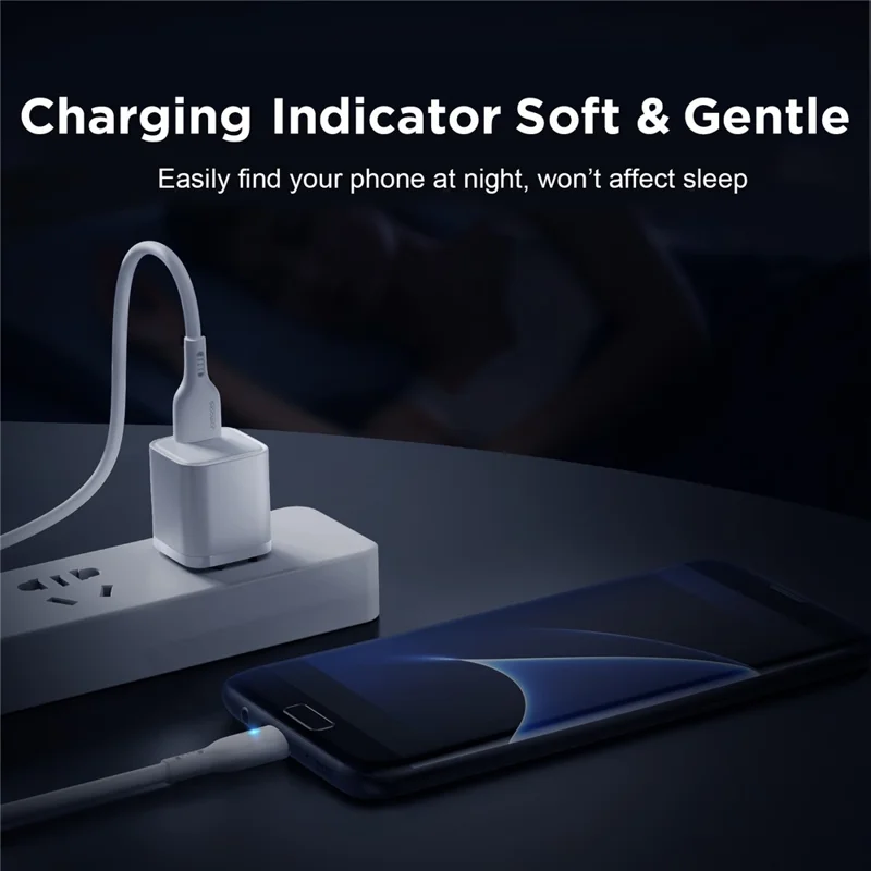 JOYROOM S-UM018A13 1.2m USB-A to Micro 2.4A Fast Charging Cable Support Data Transmission - Black