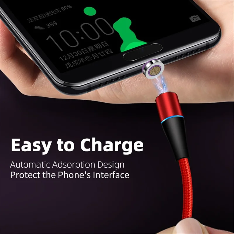 ENKAY HAT PRINCE 1m Magnetic Charging Cable USB to Type-C 5A Fast Charging Data Cord - Silver