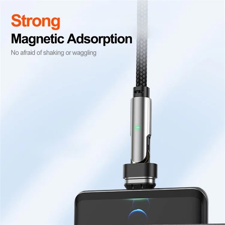 ENKAY 2m 180 Degree Rotation USB-C to Type C / iP 2-in-1 PD 100W / 27W Magnetic Charging Cable