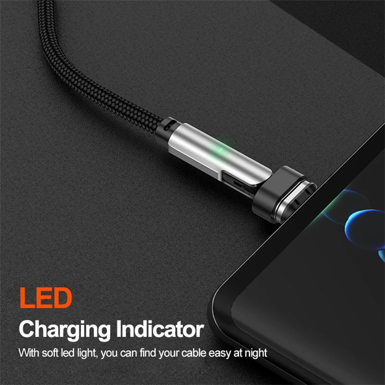 ENKAY 1m USB-C to Type C / iP 2-in-1 PD 100W / 27W 180 Degree Rotation Magnetic Charging Cable