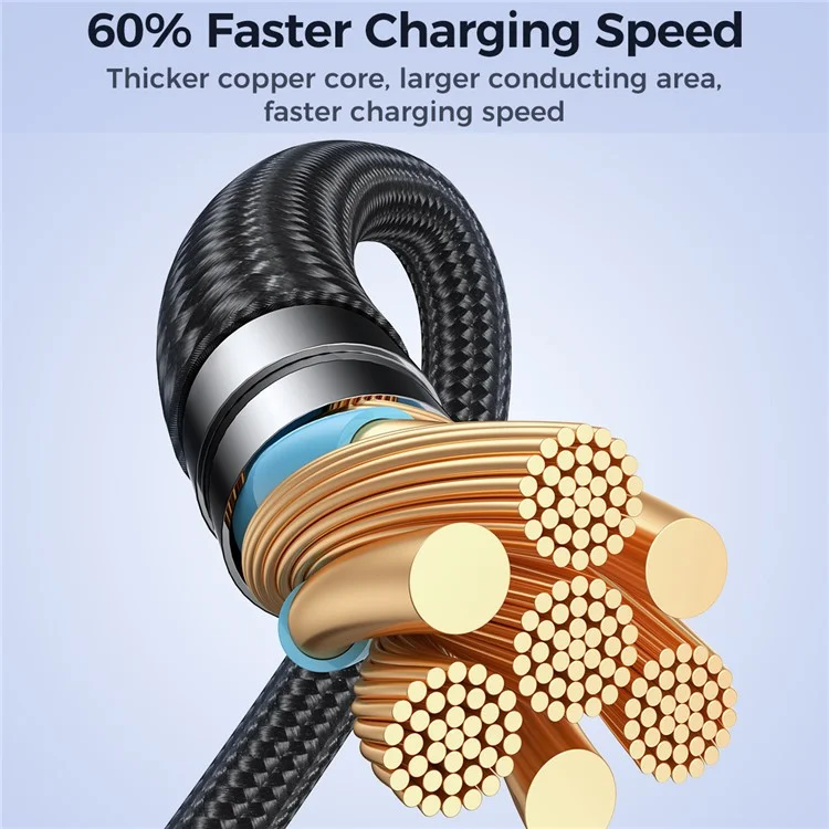 JOYROOM SA31-AC6 Пионерская серия 1,2 м PD 30 Вт USB-A в зарядный кабель Type-C Nylon Braided Fast Charging Data Cable