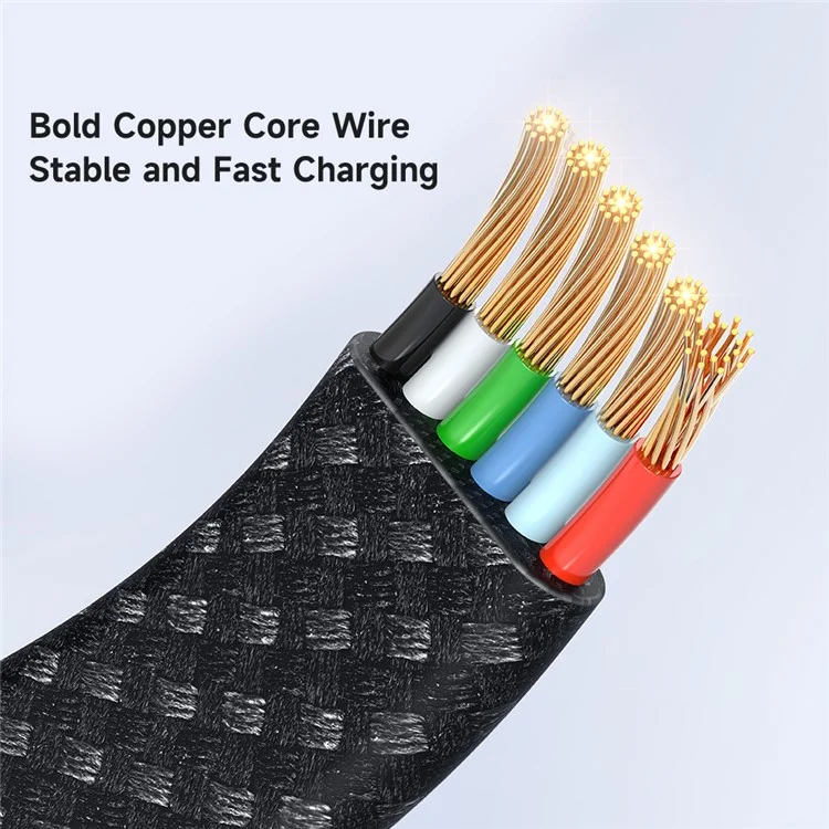 MCDODO CA-4980 MDD Rhythm Series for iPhone 15 Series 1.2m PD 100W USB to Type-C Data Cable with 9-level Light Display - Black