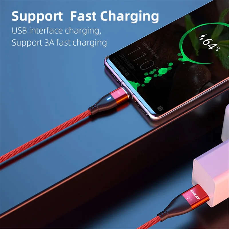 ENKAY HAT PRINCE 6-in-1 1m PD 100W Data Cable Type-C / USB-A to IP / Type-C / Micro USB Magnetic Charging Cord - Purple