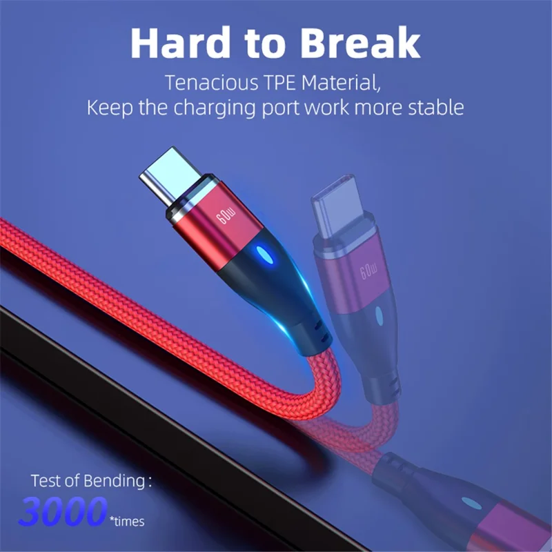 ENKAY HAT PRINCE 6-in-1 1m Magnetic Charging Cable PD 60W Type-C / USB-A to IP / Type-C / Micro USB Data Cord - Purple