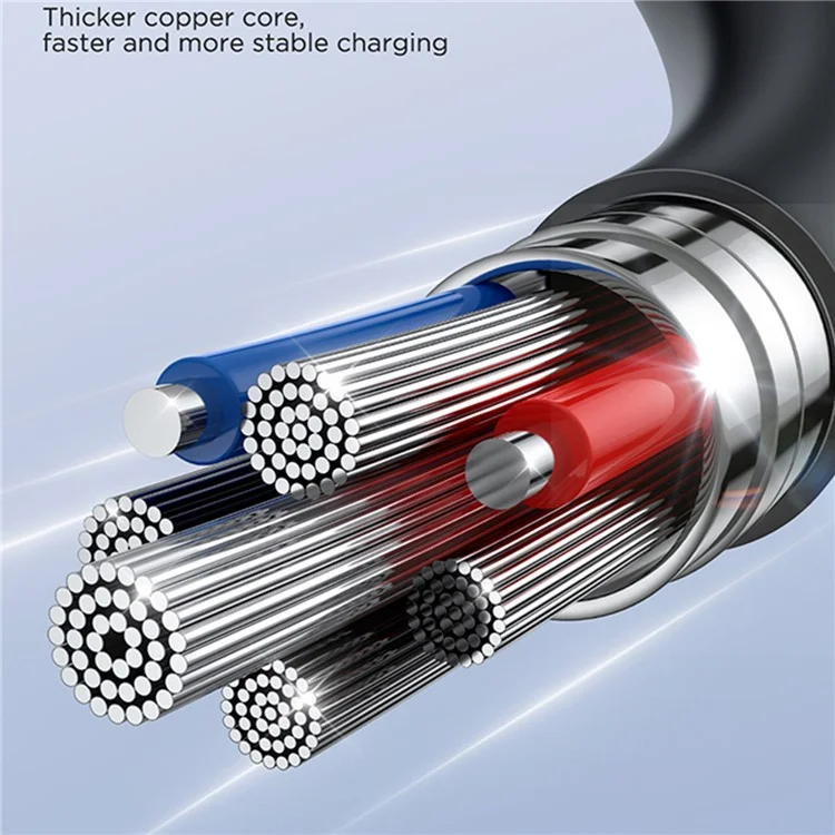 JOYROOM SA38-CL3 Série Voyage Facile pour iPhone 15 Série Type-C vers 8 broches 30W Câble de charge rapide enroulé, 1,5 m pour iPhone iPad 