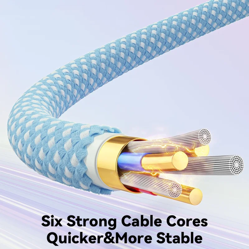 ESSAGER 2m A-C 7A 100W USB-A to Type-C Cable Fast Charging Data Cord - Beige