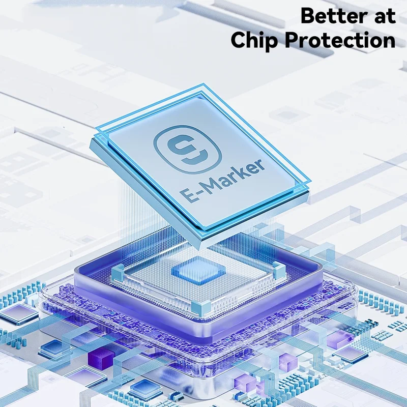 ESSAGER 1m C-C 100W Type-C to Type-C Fast Charging Cable Data Transmission Cord - Beige