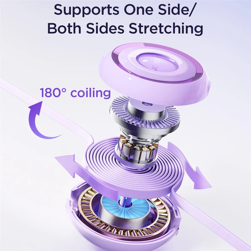 JOYROOM S-A40 3-in-1 Mini Retractable Charging Cable 1m 3.5A Charging Data Cable - Weiß