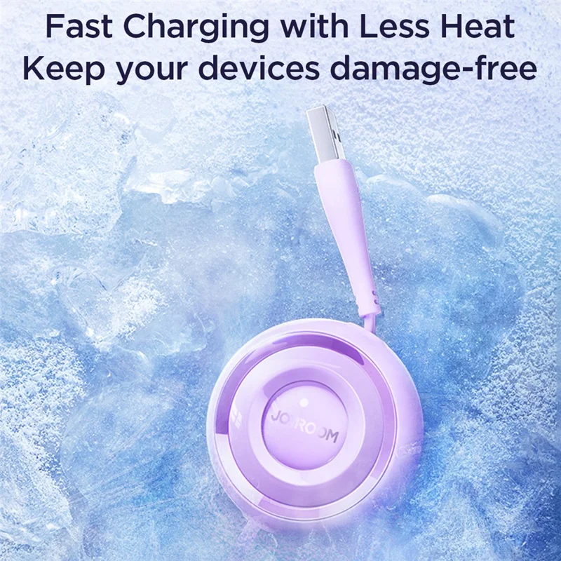 JOYROOM S-A40 3-in-1 Mini Retractable Charging Cable 1m 3.5A Charging Data Cable - Weiß