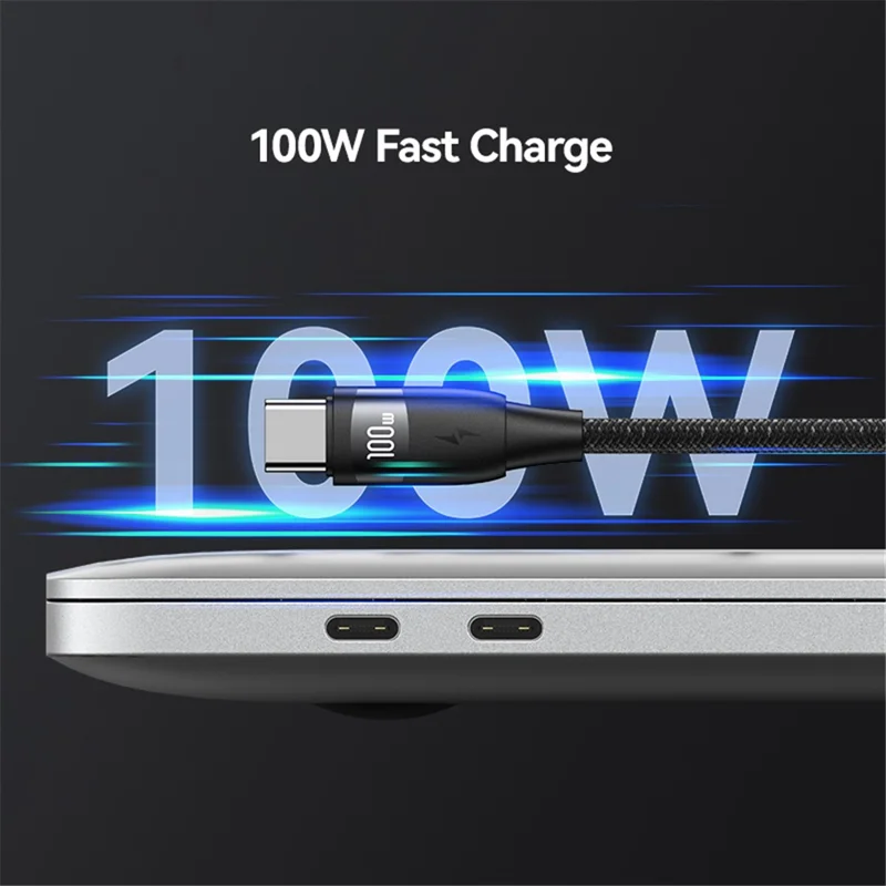 USAMS US-SJ654 U85 1.2m PD 100W USB-A / Type-C to Type-C Fast Charging Cable Data Cord