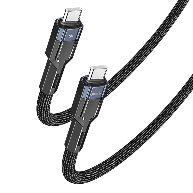 YESIDO CA108 PD 60W UBS-C Fast Charging Cable Type-C to Type-C Charging Data Cord