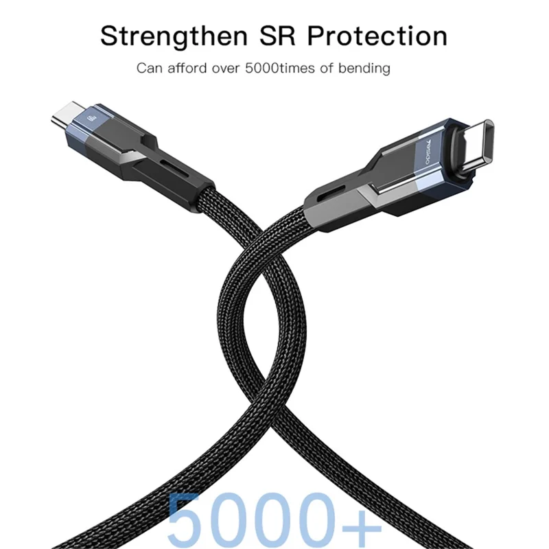 YESIDO CA108 PD 60W UBS-C Fast Charging Cable Type-C to Type-C Charging Data Cord